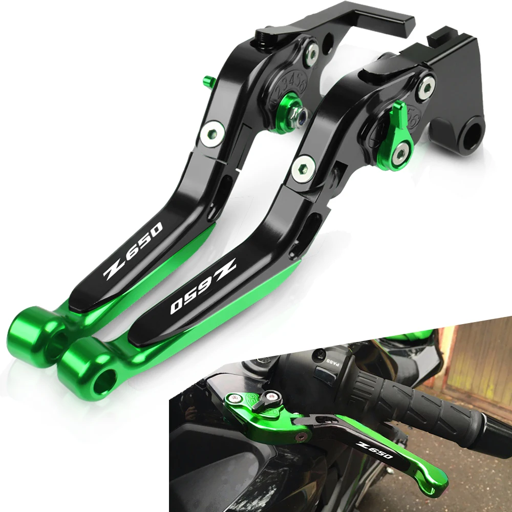 FOR KAWASAKI Z650 Z 650 2016 2017 2018 Motorcycle Adjustable foldable