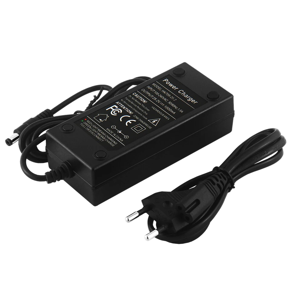 25 2 V 1A литиевая батарея зарядное устройство 24V 1000mA Выход 100V 240V VAC литий ионный DC