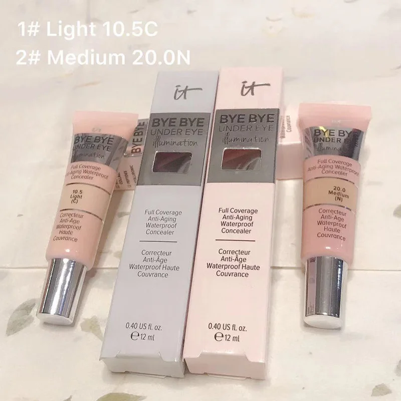 

Drop ship It Cosmetic It Bye Bye Under Eye illumination Foundation Cream Cover Eye Full Coverage Anti-Aging Waterproof Concealer