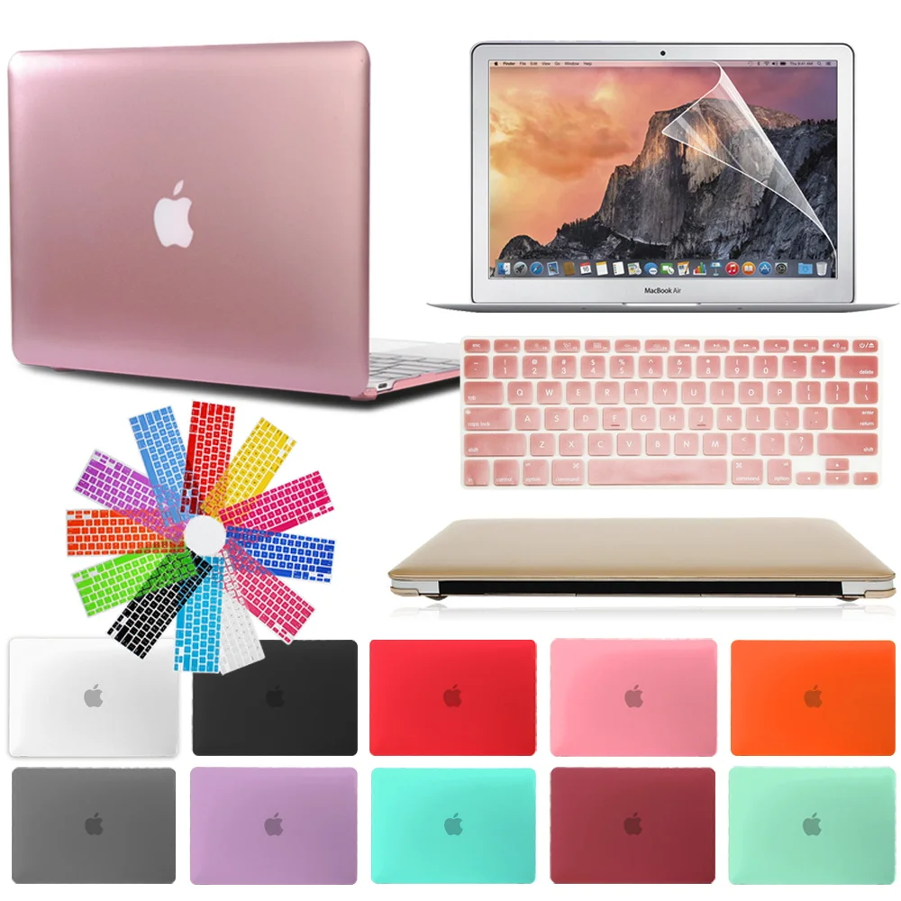 Жесткий чехол для Apple Macbook Air 13/11 дюйма/MacBook Pro 13/16/15 дюйма защитный ноутбука +