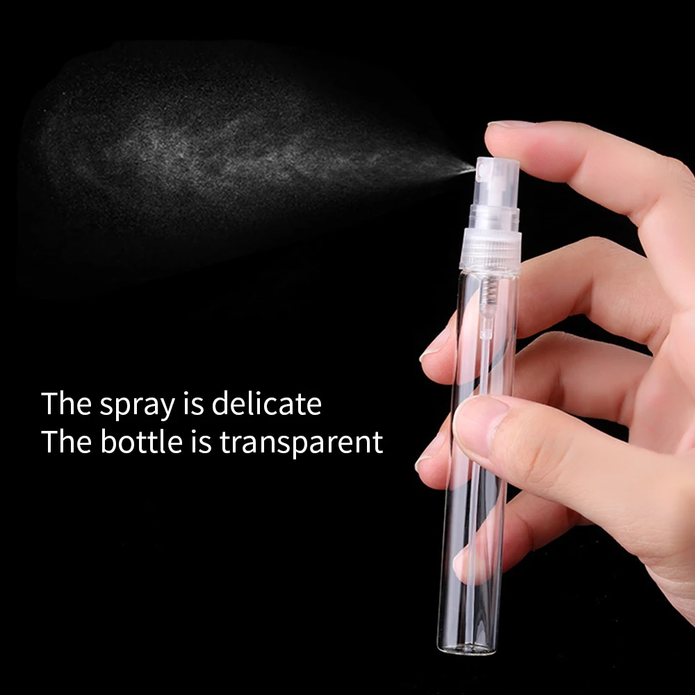 3/5/10ml 1pc Empty Glass Perfume Bottle Atomizer Portable Travel Mini Cosmetics Refillable Bottle Perfume Spray Bottle 3
