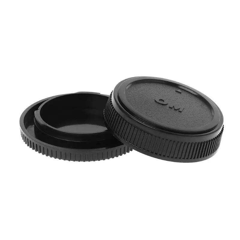 

Rear Lens Body Cap Camera Cover Anti-dust Mount Protection Plastic Black for Olympus OM 77UA