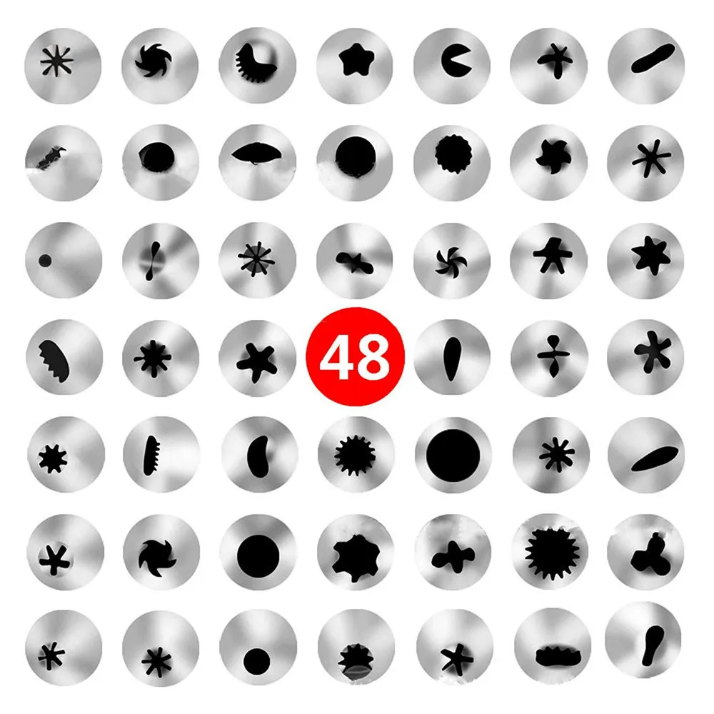 73 шт. Набор для декорирования тортов из нержавеющей стали Кондитерские насадки