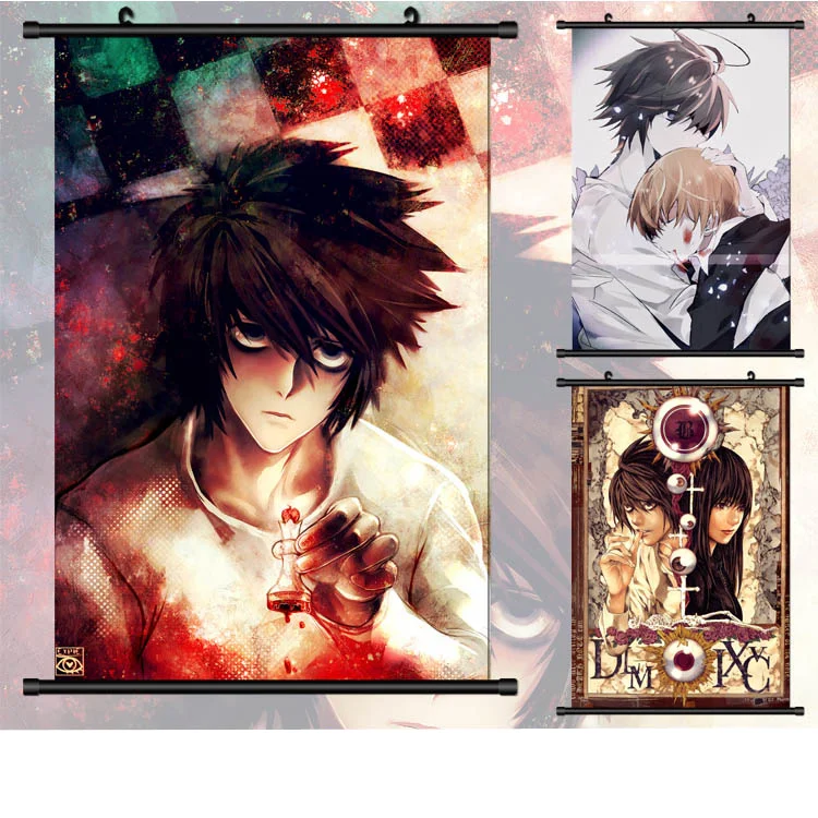 Пластиковые наклейки на стену аниме DEATH NOTE постеры с прокруткой картина