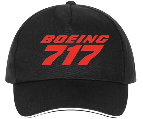 XQXON-Новые повседневные Модные бейсбольные кепки унисекс Boeing 717 высокого качества с принтом для мужчин и женщин, бейсболка HH04 - Цвет: black