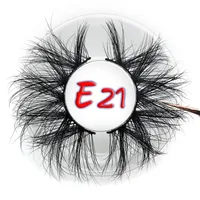 Mikiwi 25mm False Eyelashes Wholesale Thick Strip 25mm 3D Mink Lashes Custom Packaging Label Makeup Dramatic Long Mink Lashes 2