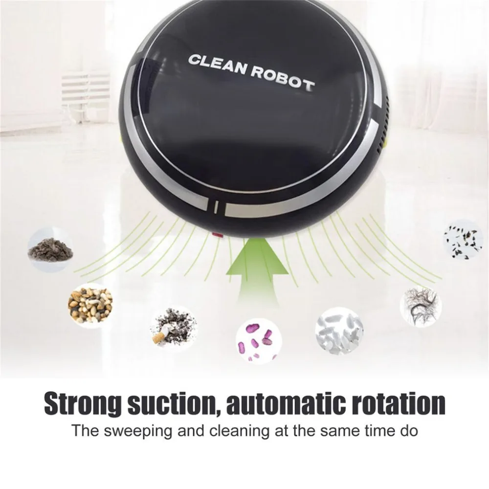 Automatically Intelligent Electric Wireless Multi-directional Round Sweeping Robot Vacuum Cleaner For Home Household