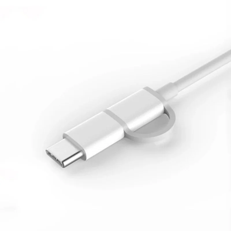 Оригинальный xiaomi 2 в 1 кабель для быстрой зарядки USB Micro usb к кабелю типа c mi a1 a2 lite note