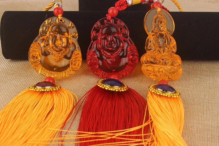 Guanyin Buddha Resin di tan Hot Selling Gift Automobile Hanging Ornament Wander Source Wholesale Car Plastic Pendant