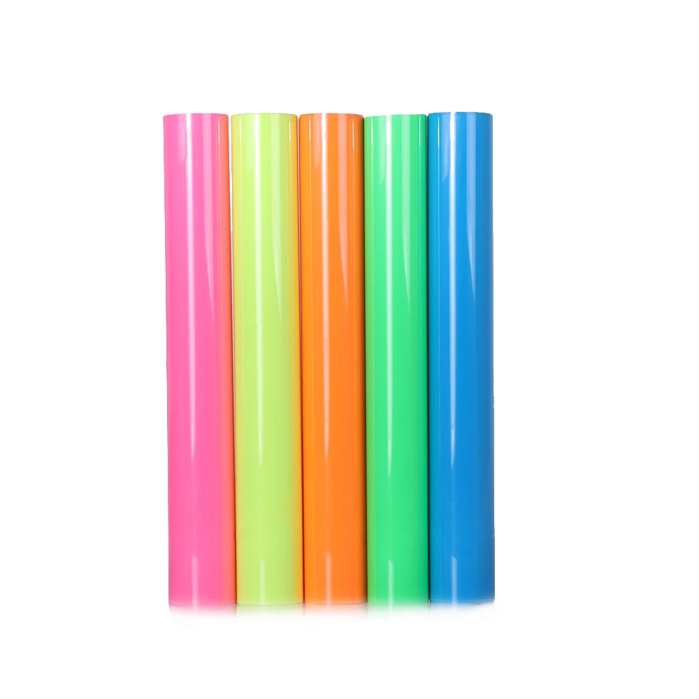 50x200 см Flourescent теплопередающая пленка футболка виниловая для железа на DIY одежды