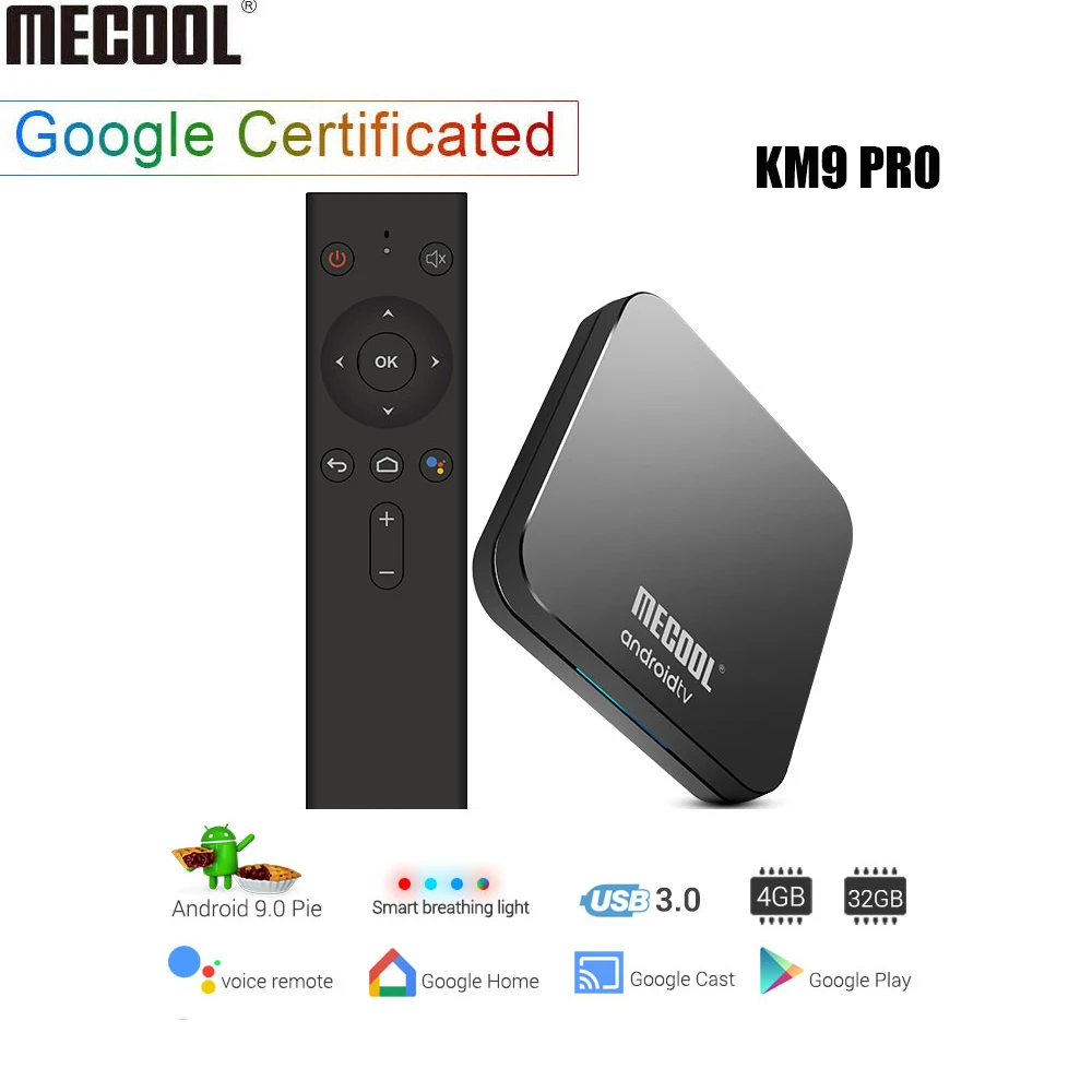 KM9 PRO ТВ Android tv 9,0 tv Box DDR4 4 Гб ram 32 ГБ rom Amlogic S905X2 Smart tv Box 2,4G 5G WiFi BT4.0 4K HD телеприставка