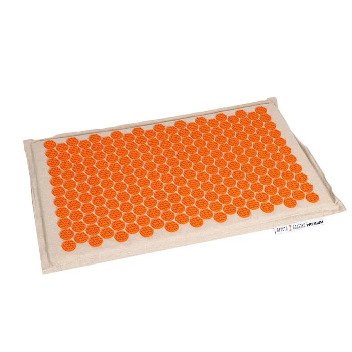 Acupuncture massage mat Premium Flax Coconut orange 7006021 Tools Accessories Relaxation Beauty Health | Красота и здоровье