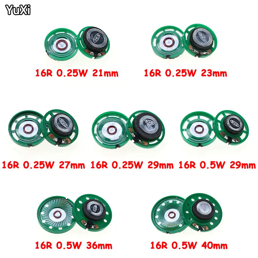 Yuxi-超薄型スピーカー1個,おもちゃのホーン,16オーム,0.5W,0.25