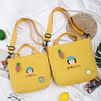 

Newhotstacy Bag 083019 Fashion Printed Canvas Bag Woman Single Shoulder Slant Bag Lovely Girl Handbag