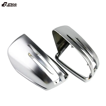 

DAZOO Chrome Matt Finish Rearview Mirror Case Door Wing Mirror Cover Cap For M-ercedes-B-enz A C B G class