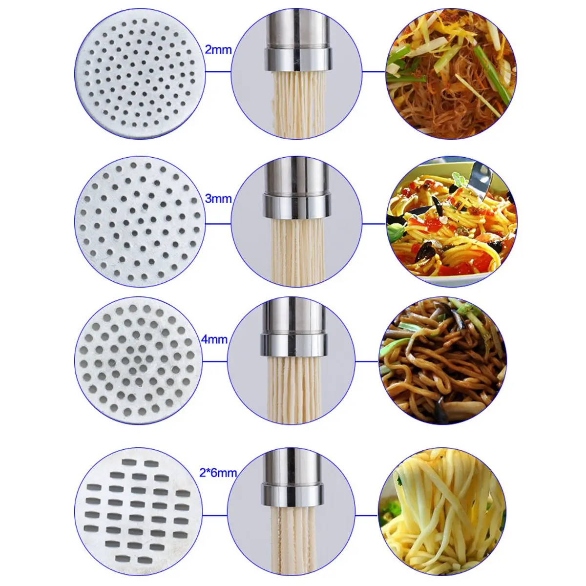  Stainless Steel Noodle Maker Noodle Making Machine Dough Pasta Maker Hand Press Spaghetti Kitchen A - 4000411711105