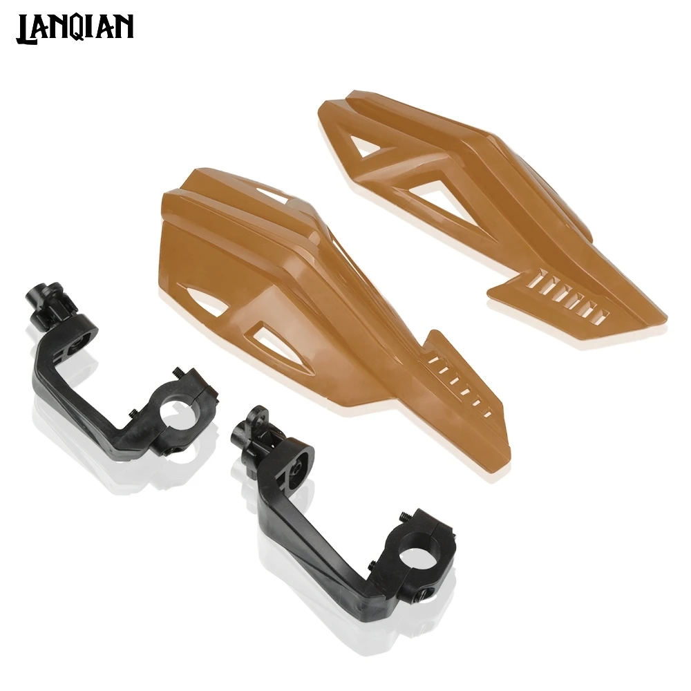 Мотоциклетная защита рук Универсальный 7/8 руль Handguard ветрозащитная Ручка протектор для KTM 65SX/XC 85SX/XC 125EXC(шесть дней) 125 - Цвет: Light Brown