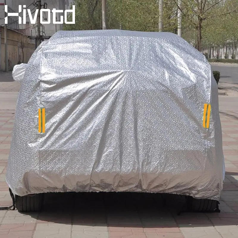 Hivotd для Toyota CHR C-HR- автомобильные чехлы аксессуары алюминиевая пленка Наружная водонепроницаемая защита от солнца УФ снега Пылезащитная крышка