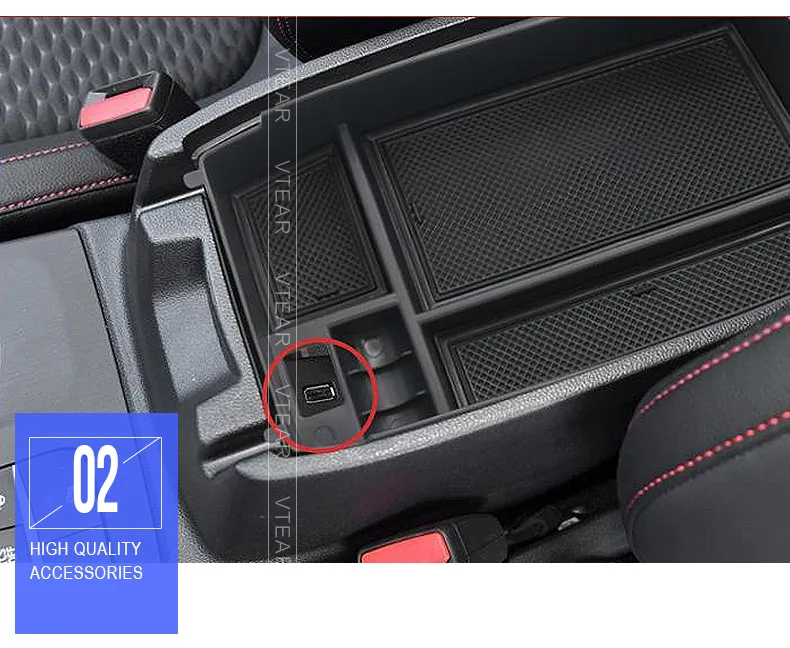 Vtear для Ford Focus 3 автомобильный подлокотник контейнер держатель Автомобильный-Стайлинг вставной лоток Хлопушка защитные аксессуары украшения авто