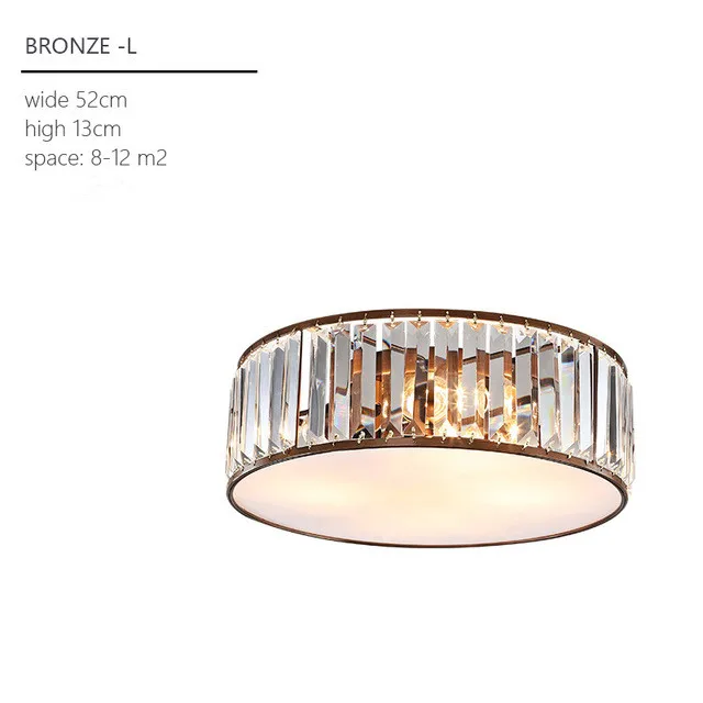 LED crystal ceiling lighting ceiling lamps for the living room chandeliers Ceiling for the hall modern ceiling lamp - Цвет корпуса: D52CM