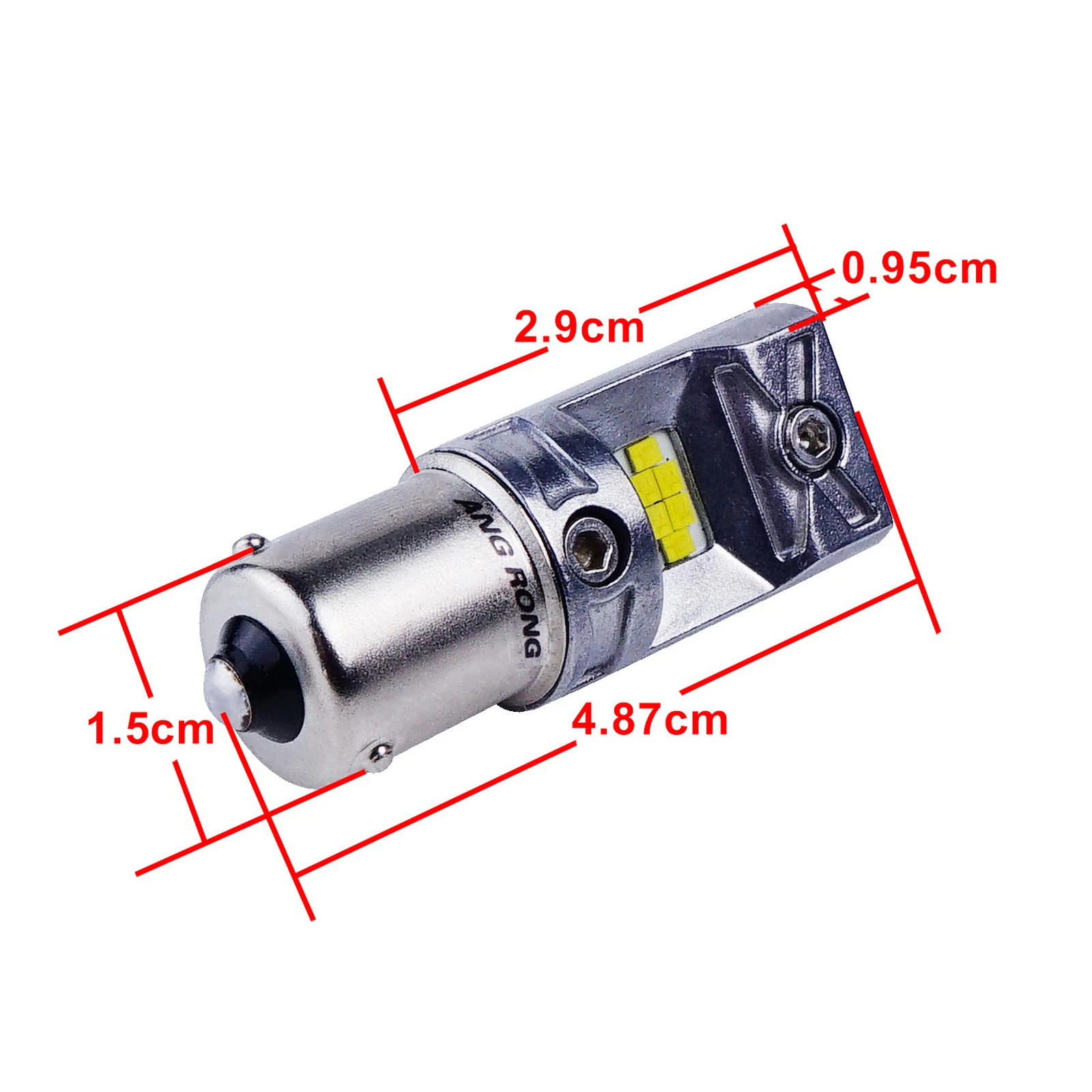 2x581 PY21W BAU15s CSP светодиодный 10 Вт автомобильный индикатор, сигнальный светильник, лампы спереди и сзади