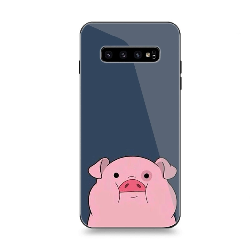 G3 Чехол для телефона Стекло для samsung A70 A50 A30 A40 A20 A60 A10 S7 край S8 S9 S10 Плюс обложка с рисованным аниме Гравити Фолз свинья - Цвет: G3