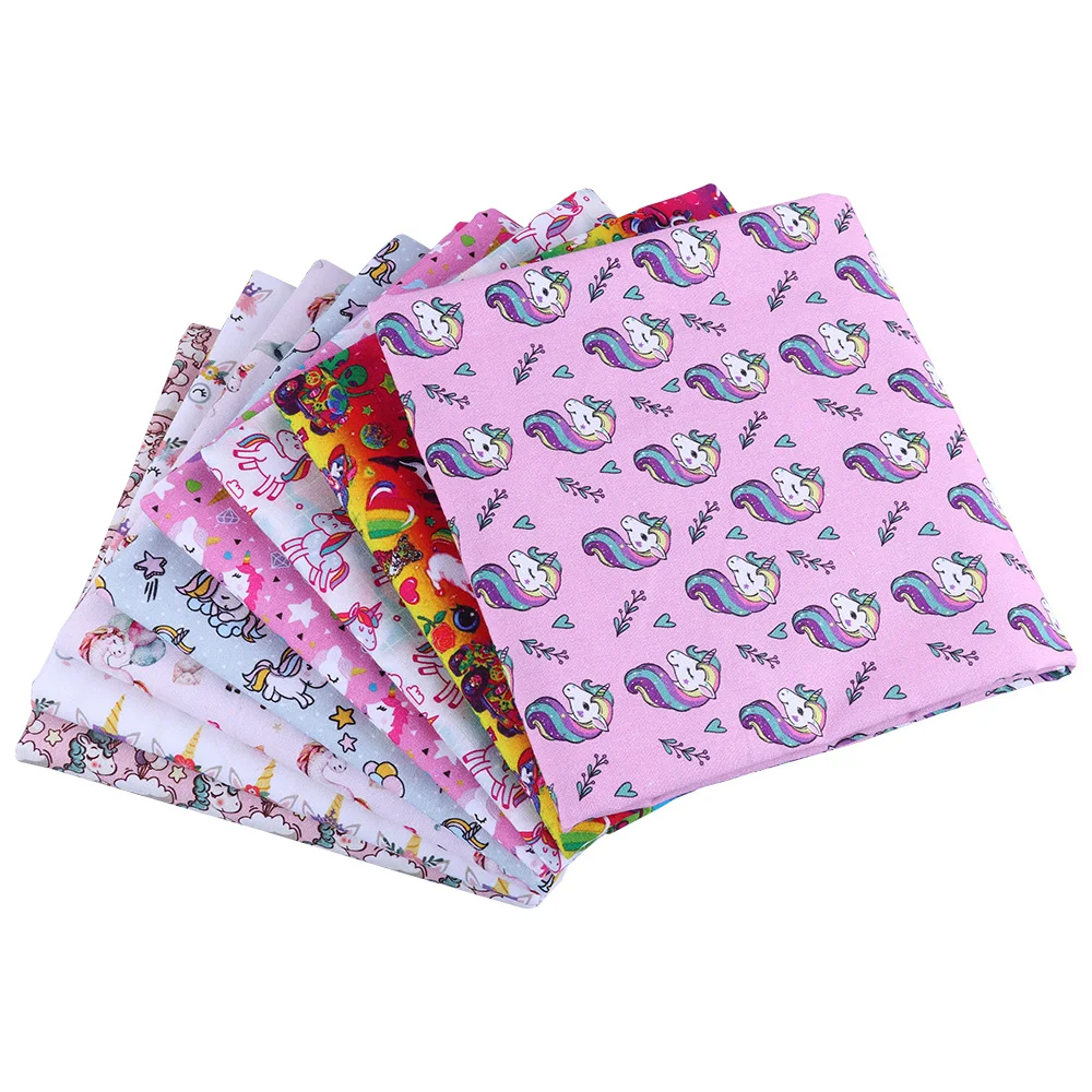 Ткань хлопчатобумажная для детского постельного белья с рисунком из