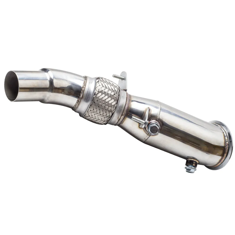 4" Stainless Steel Catless Decat Turbo Exhaust Downpipe FOR BMW F20 F30 F32 F33 B58 D246 | Автомобили и мотоциклы