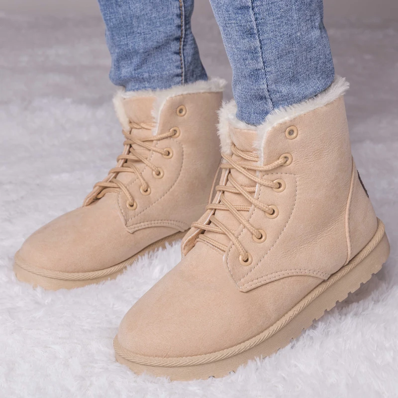 Женские зимние ботинки теплые меховые женская зимняя обувь женские 42 43|Зимние