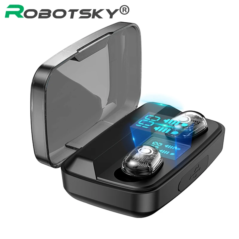 M13C беспроводные наушники 5,0 Bluetooth наушники портативные 1800mAh power Bank Aptx/SBC гарнитура стерео мини Bluetooth наушники