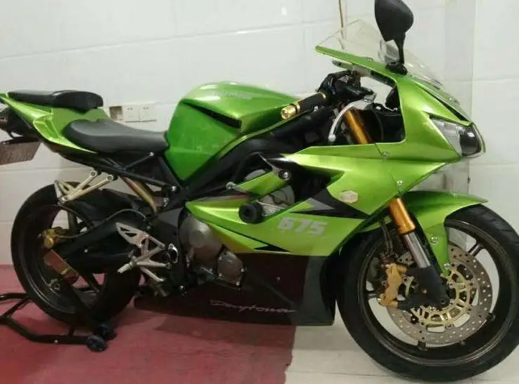 ABS литья под давлением мотоцикл обтекатели комплект подходит для Triumph Daytona 675R 675 2006 2007 2008 06 07 08 зеленый