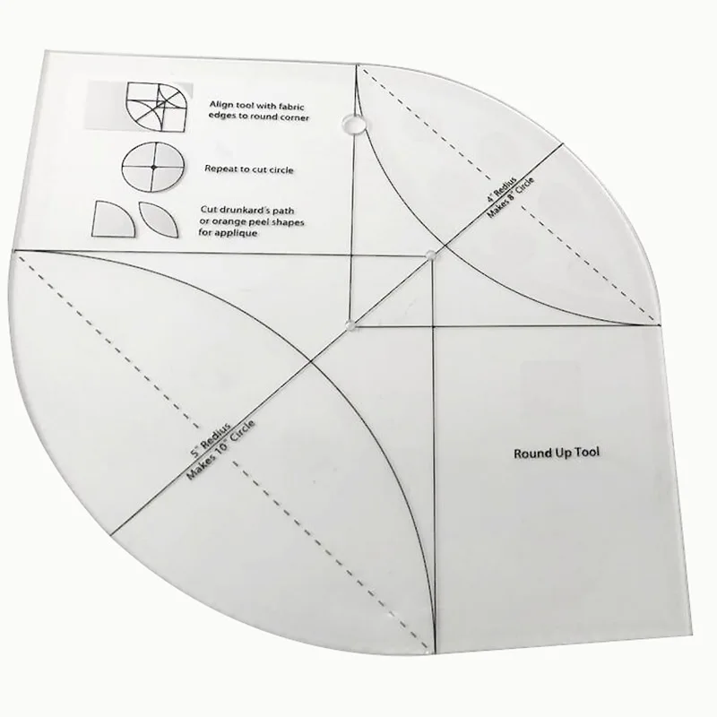 

new ruler non-slip Round Up Tool ruler #MSSD-01B
