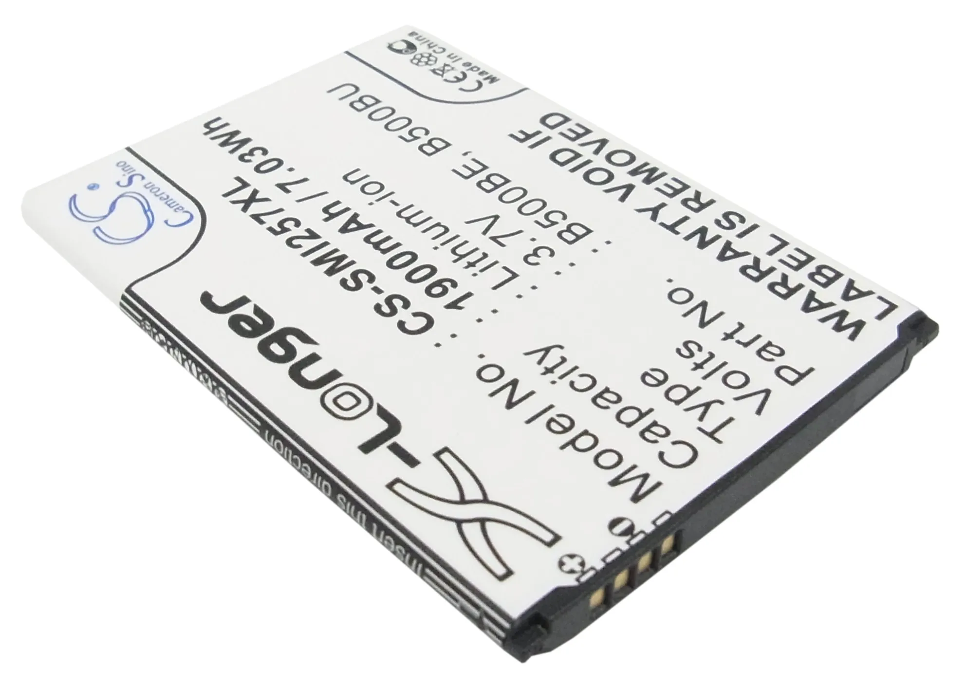 Обновленная батарея для GT-i9197X, GT-I9197Z 1900 mAh/7,03 WH