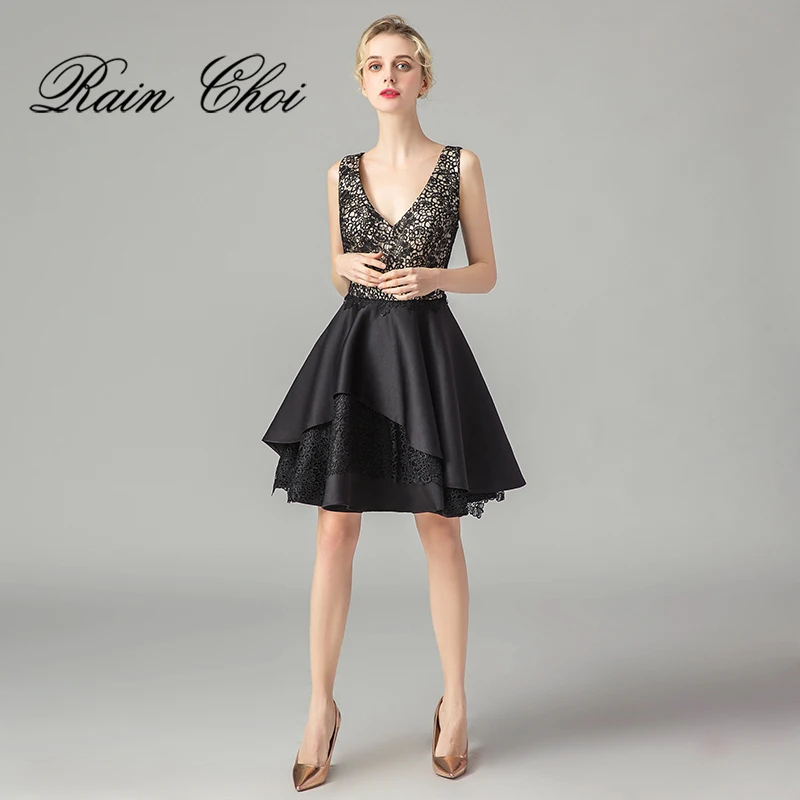 Короткие коктейльные платья 2020 трапециевидные женские вечерние | Свадьбы и