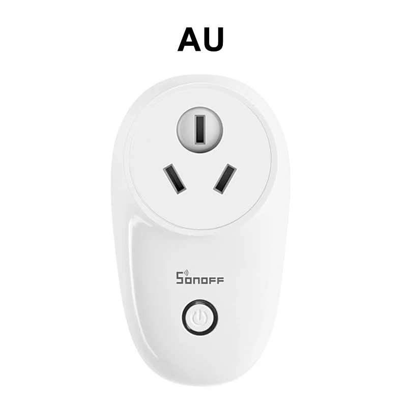 AU Plug Sonoff S26 Wi-Fi Смарт-разъем ЕС, США, Великобритании, Австралии, CN Автоматизация умный дом Комплект дистанционного управления розетка переключатель совместим с Alexa Google Home - Комплект: AU Plug