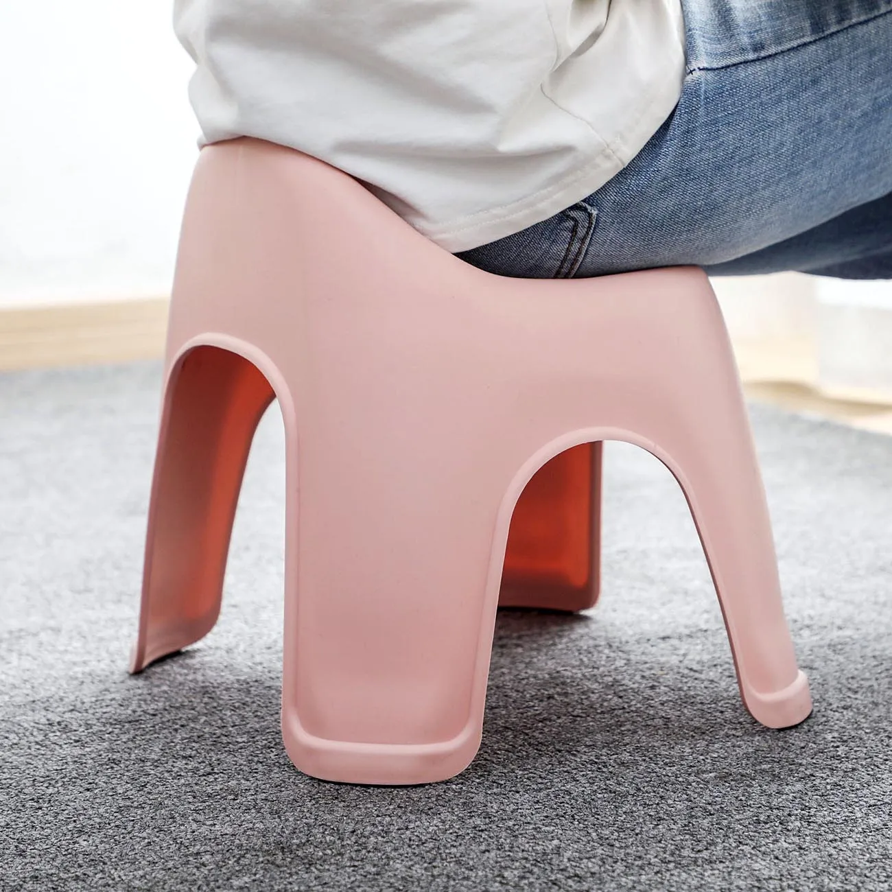 Стул детский пластиковый нескользящий утолщенная скамейка для ванной Сменная