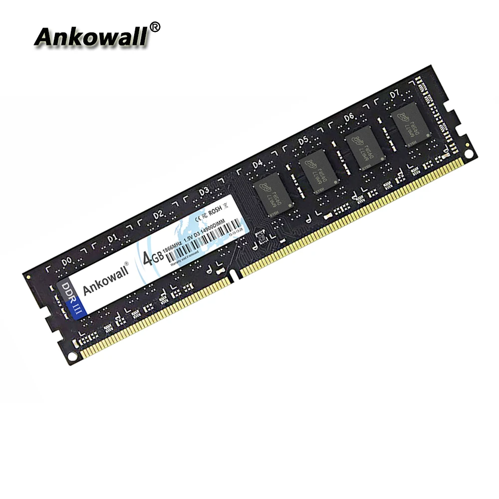 Ankowall ram DDR3 4 ГБ 8 ГБ 1333 МГц 1600 МГц 1866 МГц настольная память 240pin 1,5 в 2 ГБ/8 ГБ DIMM