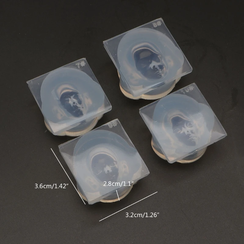 Clay Craft Tool Human Face 3D Doll Epoxy Resin Mold Aromatherapy Plaster Silicone Mould DIY Dolls Face Clay Chocolate Molds Baking Tools