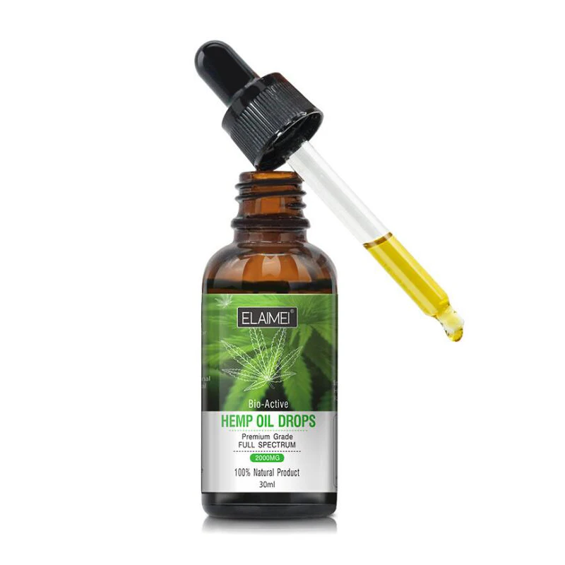 30ml Organic Essential Oils Hemp Seed Oil 2000MG Herbal Drops Relieve Stress cbd Oil Facial Body Skin Care Help Sleep DROP SHIP