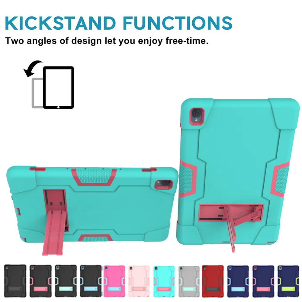 Hybrid Armor Kickstand Silicon Tablet Case on For Huawei Mediapad M6 2019 Media Pad 10.8 inch Stand Shockproof Cover Funda Coque