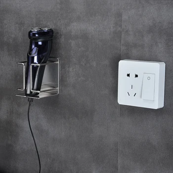

1 Piece Toothpaste Holder Electric Shaver Rack Wall Mounted Bathroom Stainless Steel Toothbrush Toothpaste Holders