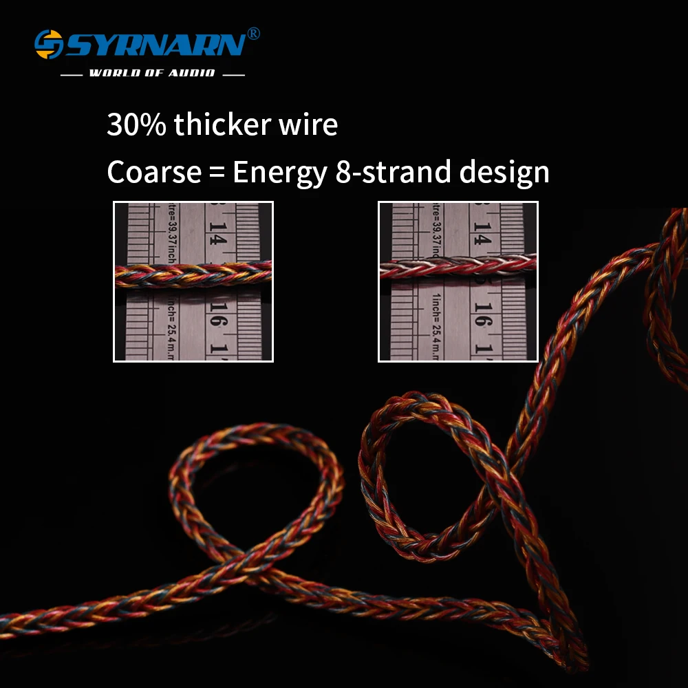 SYRNARN-8  ݻ  ȥ Ƽ ÷ HiFi  ׷̵  ̺, DIY ߿ 792 ھ OD: 4.8mm  ̺