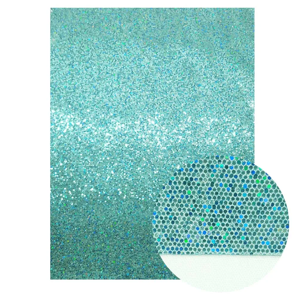 multi mint green Блестящая синтетическая кожа 22*30 см, цветные тканевые листы ручной работы, материалы для обуви, аксессуары для волос, синтетическая кожа - Цвет: multi mint green