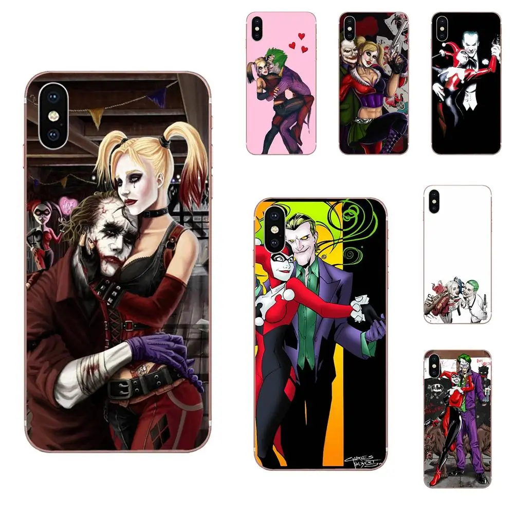 Мягкий мобильный маленький Jokesters Joker и Harley Quin для Xiaomi Redmi Note 2 3 3S 4 4A 4X5 5A 6 6A Pro