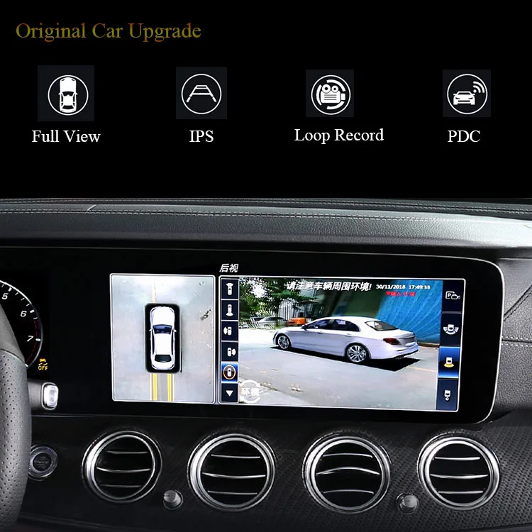 AHD панорамная 360 градусов Все круглый Вид Автомобильная камера система для нового Mercedes-Benz NTG6.0 класс большой экран Infotaiment