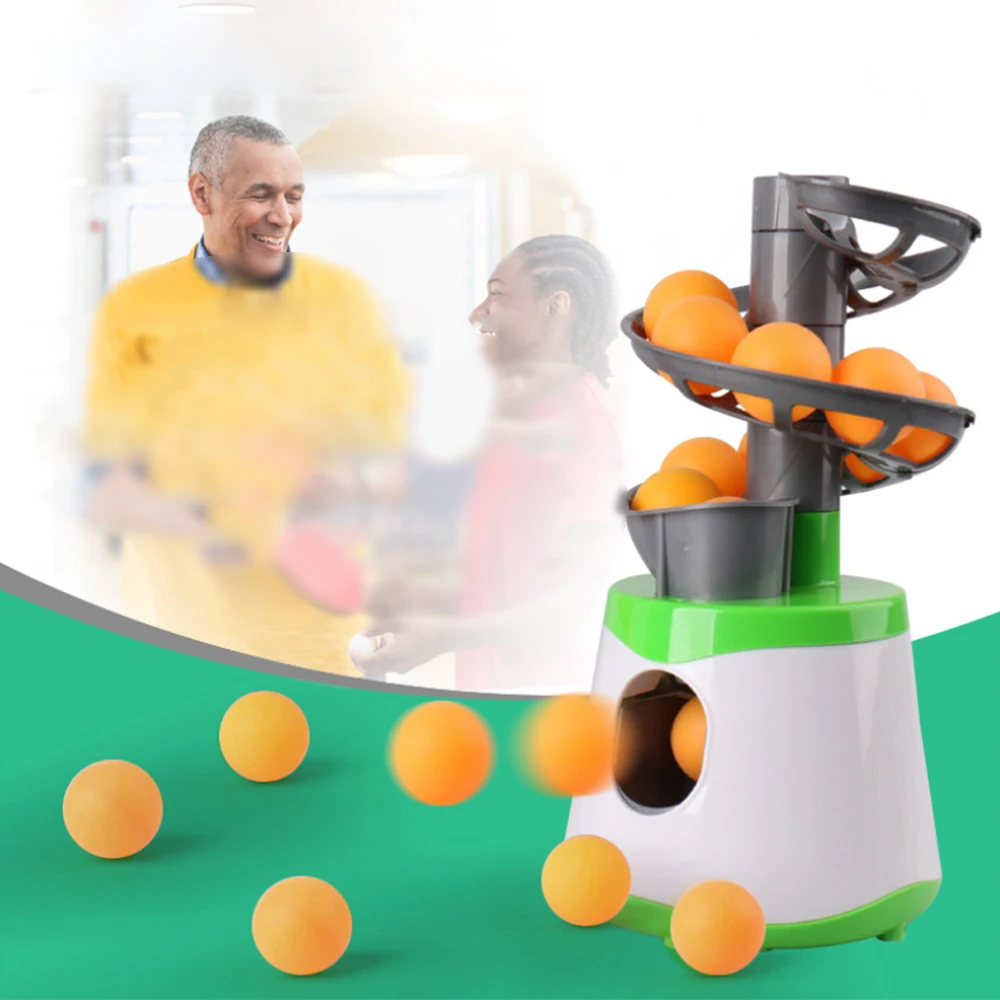 

Table Tennis Toy Set Ping Pang Ball Revolving Slide Serving Machine Sport Gaming Learning Active Early Educational Exercise Toy