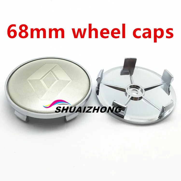 4pcs 68mm New Silver 4 шт. 54 мм 57 мм 60 мм 68 мм Renault Центральная втулка колеса автомобиля колпачки Логотип колеса Центр Колпачки значок обод центр колпачки крышки ступицы эмблема - Цвет: 4pcs 68mm New Silver