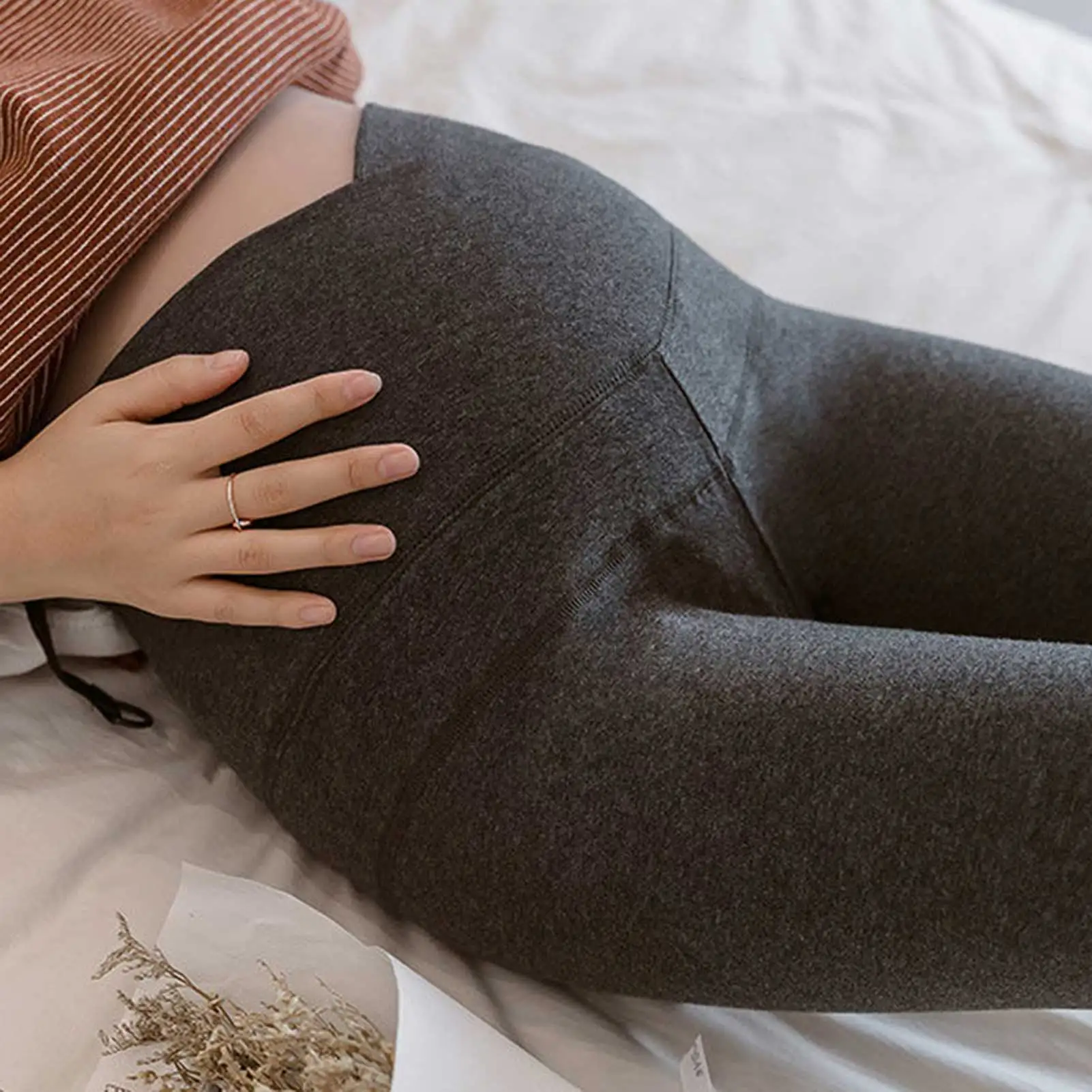 Plus Size Pregnant Women Low Waist Belly Maternity Legging Autumn Winter Fashion Trousers Pants Cotton Leggings