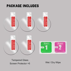 Premium Tempered Glass Screen Protector - 9H Anti-Scratch Protection Film - Polar Ignite 2 (5 Pieces)