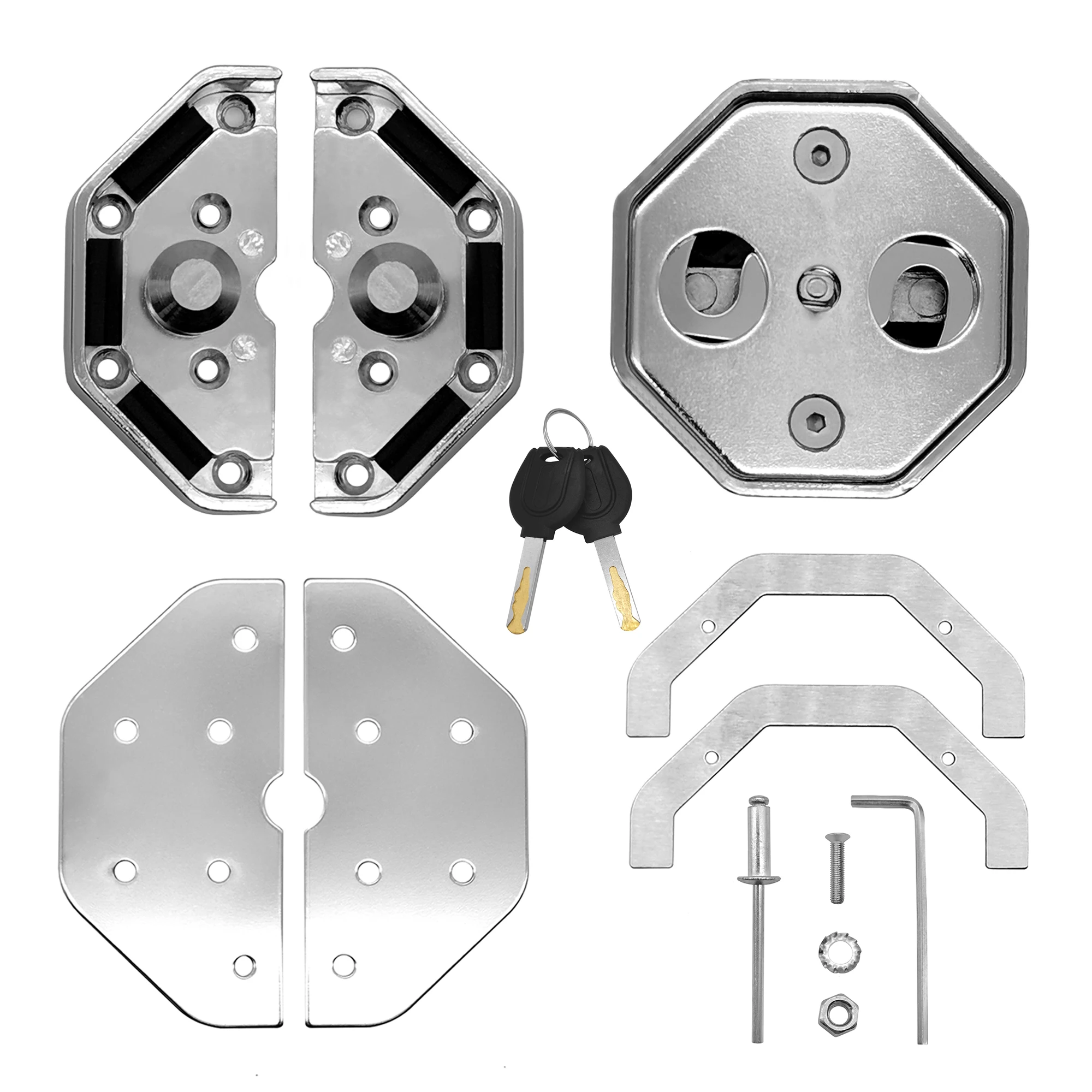 Pcs Pair Set Cargo Van Door Lock Heavy Duty Van Garage Shed Exterior